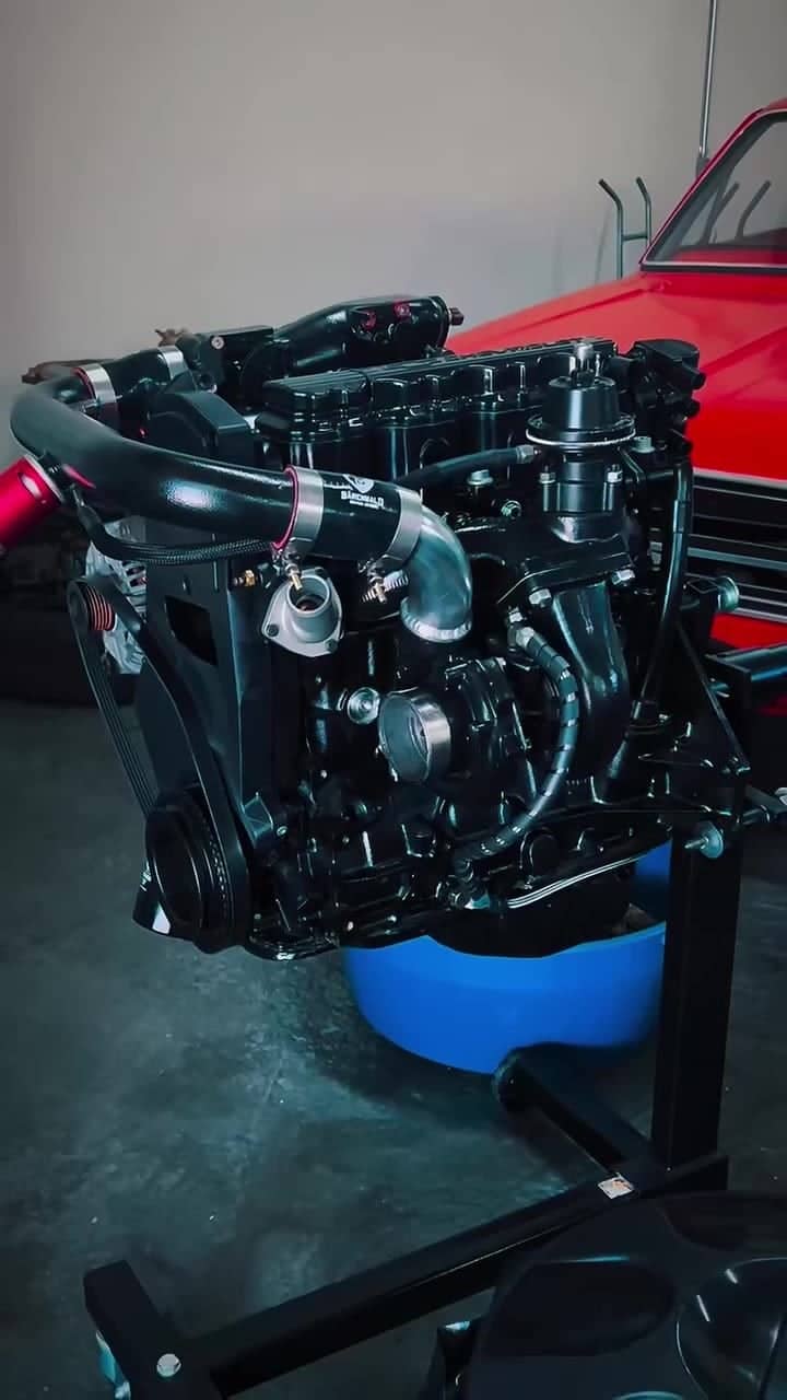Motor turbo montado na oficina da Kaiju Performance